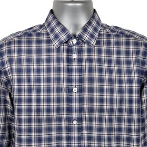 RAG & BONE Plaid Long Sleeve Shirt Men's Size 15.5